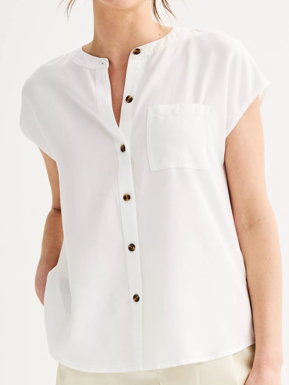 Sonoma | button front dolman top size medium